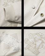 JHYQ Embroidered  PU Leather Baseball Jacket