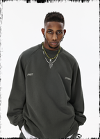 JHYQ Embroidered Logo Zipper Design Heavyweight Sweater