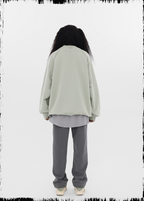 JHYQ Embroidered Logo Zipper Design Heavyweight Sweater