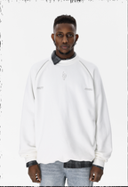 JHYQ Embroidered Logo Zipper Design Heavyweight Sweater