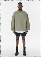 JHYQ Letters Embroidered Logo Heavyweight Sweater