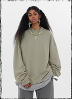 JHYQ Letters Embroidered Logo Heavyweight Sweater