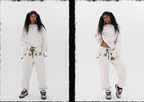 JHYQ Letters Embroidered Logo Heavyweight Sweater