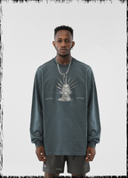 JHYQ Portrait Print Long Sleeved Tee