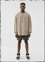 JHYQ Portrait Print Long Sleeved Tee
