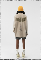 JHYQ Portrait Print Long Sleeved Tee