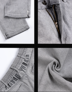 JHYQ Washed Logo Embroidery Denim Jeans