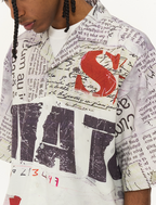 Harsh and Cruel Newspaper Full Print Cuban Shirt