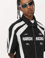 Harsh and Cruel Contrast Color Racing Short Sleeve Shirt