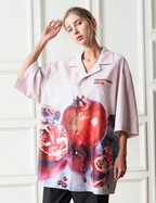 Harsh and Cruel Pomgranate Full Print Cuban Shirt