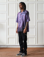 Harsh and Cruel Cyber Skeleton Full Print Cuban Shirt