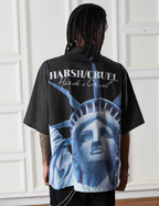 Harsh and Cruel Statue of Liberty printed Cuban Shirt