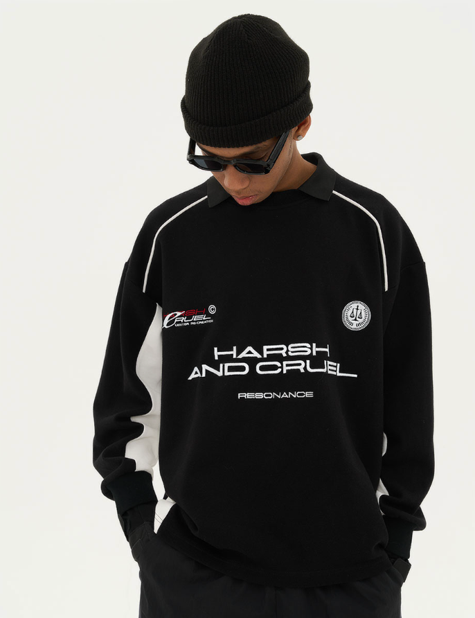 Harsh and Cruel Football Logo Jersey Sweater