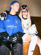 Harsh and Cruel Retro Stitching Two Pieces L/S Jersey