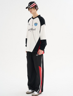 Harsh and Cruel Retro Stitching Two Pieces L/S Jersey