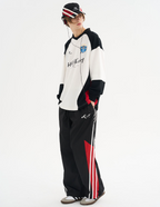 Harsh and Cruel Retro Stitching Two Pieces L/S Jersey
