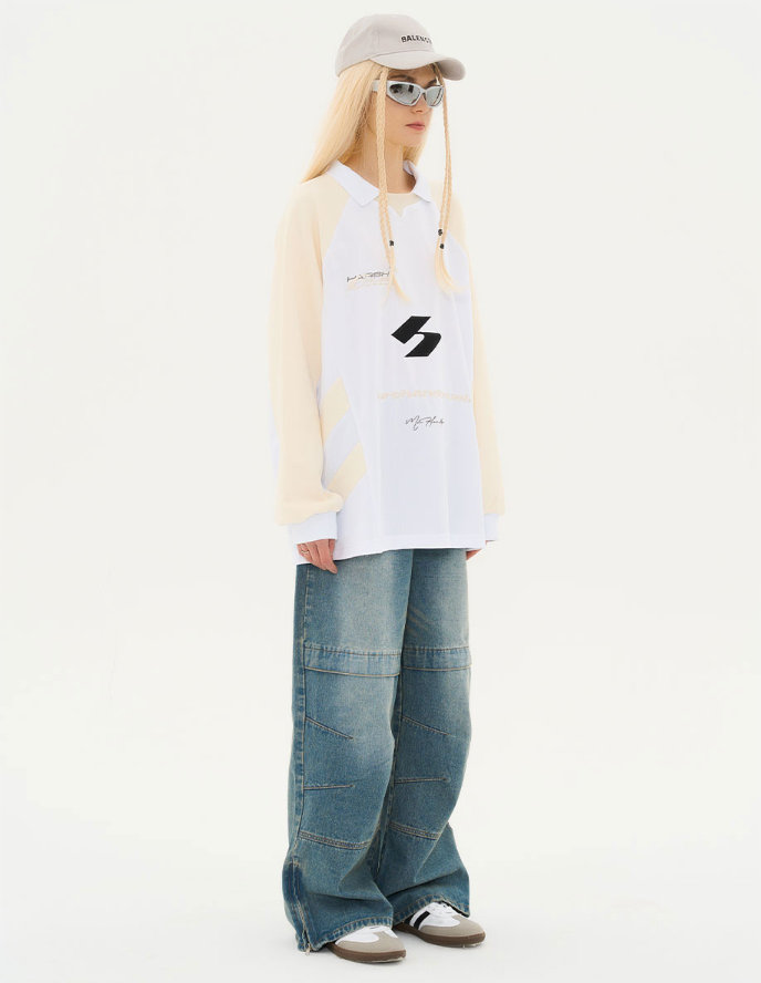 Harsh and Cruel Stitched Raglan Logo Jersey