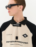 Harsh and Cruel Retro Zipper Polo Shirt