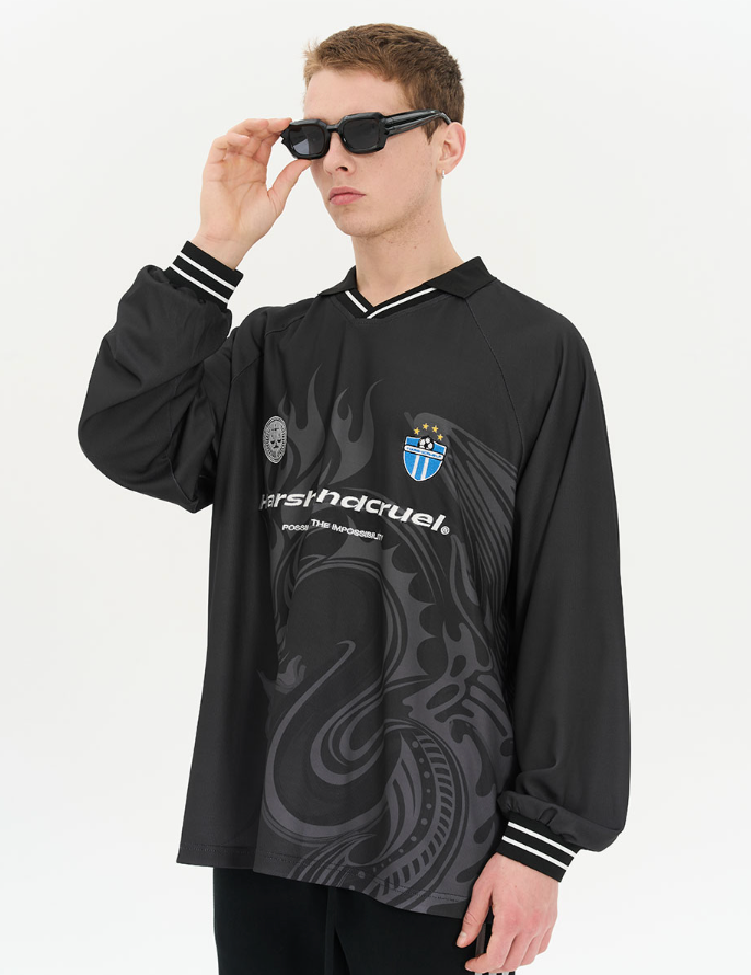 Harsh and Cruel Dragon Logo Jersey Shirt