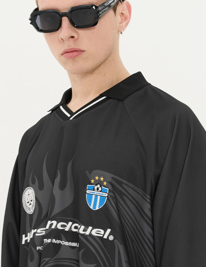 Harsh and Cruel Dragon Logo Jersey Shirt