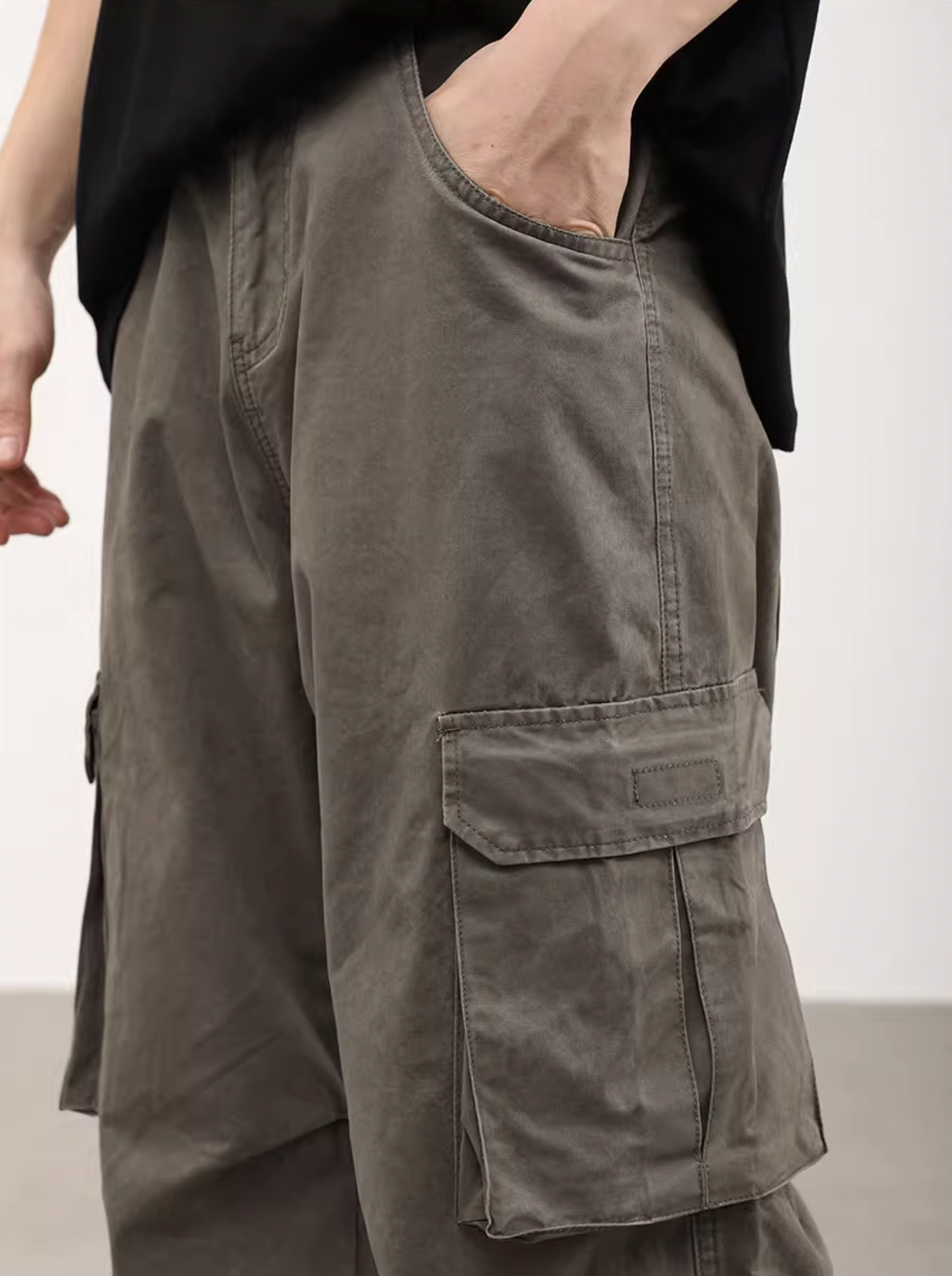 F3F Select Washed & Aged 3D Multi Pocket Work Pants