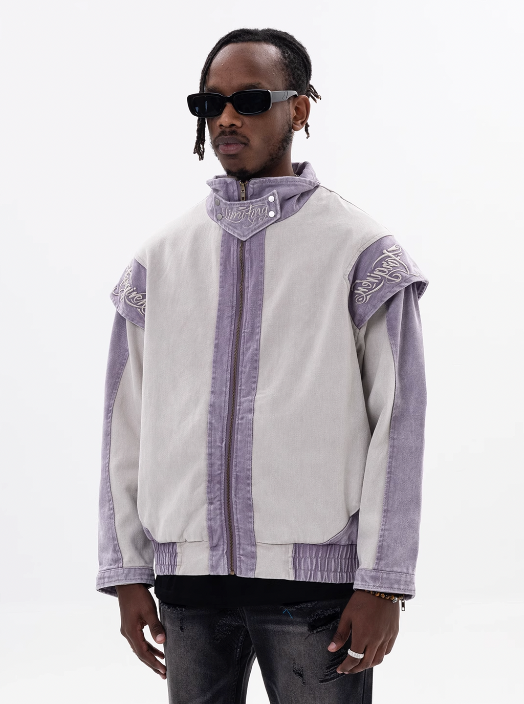 F3F Select Embroidery Old Denim Jacket