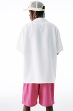 MEDM × WHOOSIS Deep Sea Treasure Shark Short Sleeve Shirt