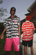 MEDM Full Print Design Short Sleeved Shirt