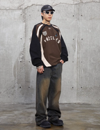 F2CE Splicing Printing Embroidery Sweatshirts