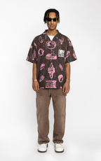 EMPTY REFERENCE Jewelry Full Printed Short Sleeve Shirt
