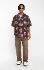 EMPTY REFERENCE Jewelry Full Printed Short Sleeve Shirt