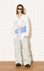 EMPTY REFERENCE Smoking Figure Portrait Long Sleeve Shirt