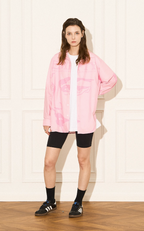 EMPTY REFERENCE Pink Portrait Long Sleeve Shirt