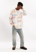 EMPTY REFERENCE Vintage Slogan Long Sleeve Shirt