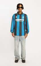 EMPTY REFERENCE Striped Sports Long Sleeve Polo