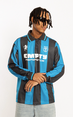 EMPTY REFERENCE Striped Sports Long Sleeve Polo