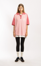 EMPTY REFERENCE Raglan Sleeve Knit Polo