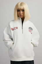 ANTIDOTE Half Zipper Embroidered Sweatshirt