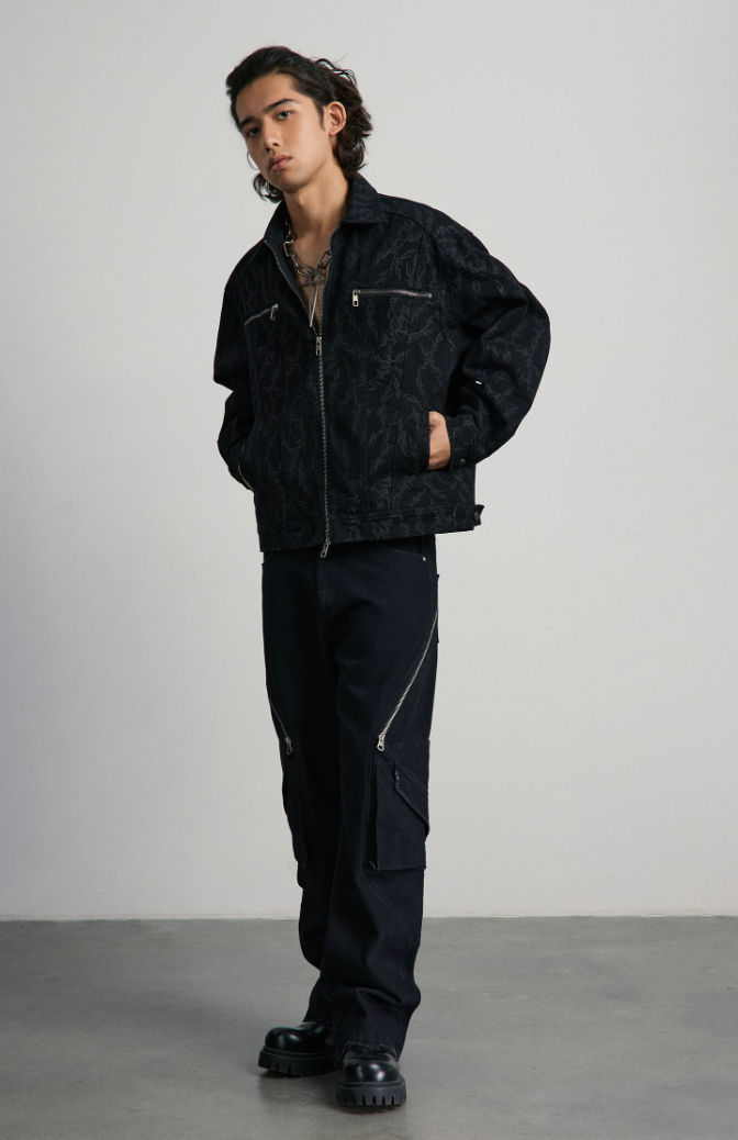ANTIDOTE Zipper Micro Denim Pants