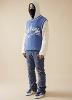 EVILKNIGHT(EK) Jacquard Logo Knit Vest
