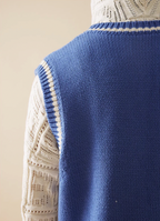 EVILKNIGHT(EK) Jacquard Logo Knit Vest