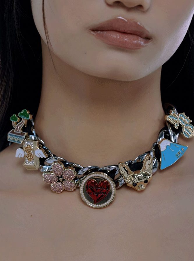 NboStore × Supplier Pearl Love Rotatable Necklace