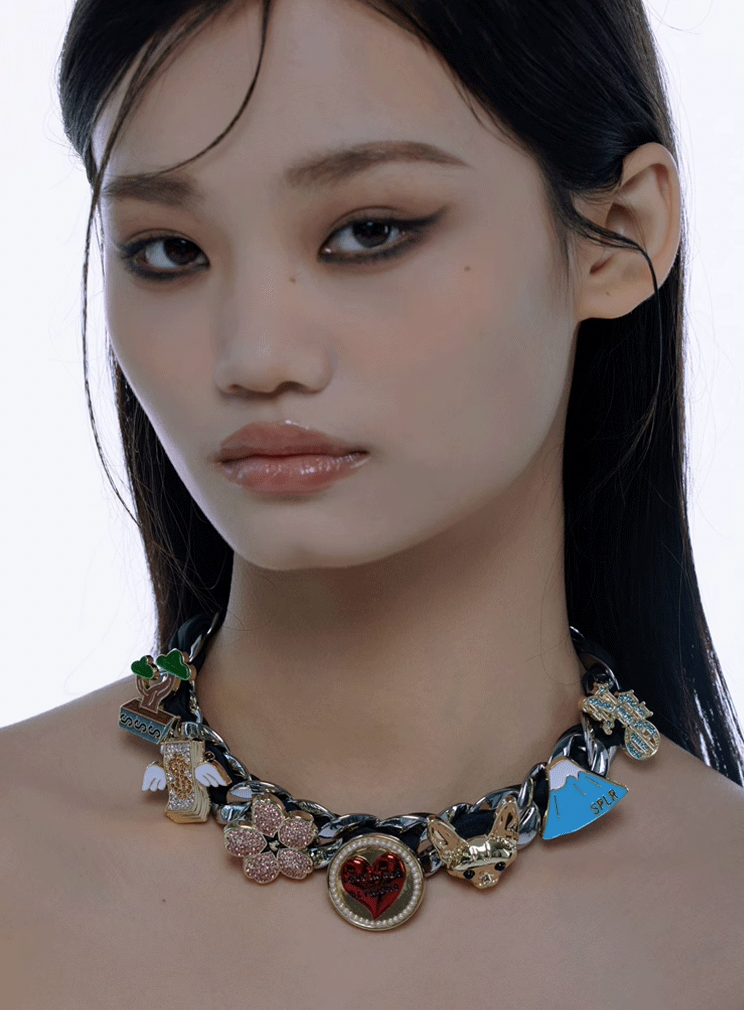 NboStore × Supplier Pearl Love Rotatable Necklace
