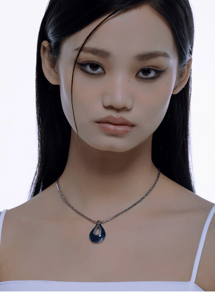 Nbostore Water Drops Snake Bone Necklace