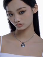 Nbostore Water Drops Snake Bone Necklace