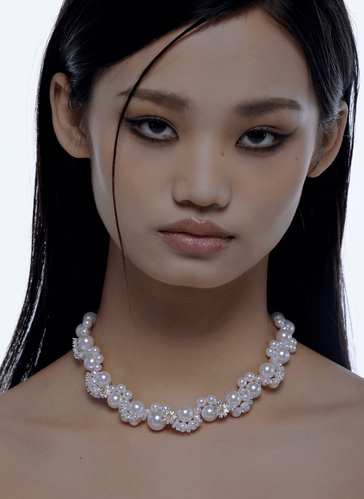NboStore Daisy & Pearl Necklace