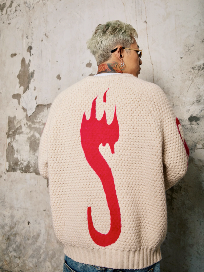 S45 Flame S Logo Knit Sweater