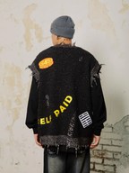 S45 Octopus Destruction Mixed Knit Vest