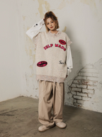 S45 Octopus Destruction Mixed Knit Vest