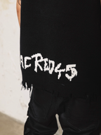 S45 Portrait Rock Destruction Knit Vest